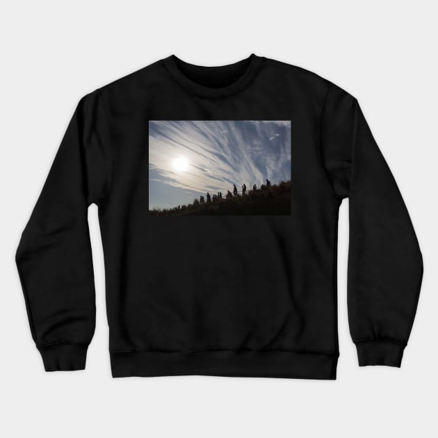 walking downhill Crewneck Sweatshirt by sma1050